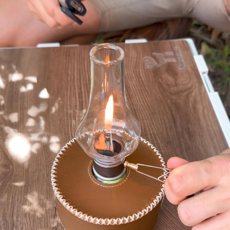 Fire-Maple Tulip Camping Lantern | Glass, Steel & Aluminum | Propane or Isobutane Fuel Canister Beautiful Lights | NO Mantles Needed | Propane Lanterns for Camping, Emergency Essential - Image 4